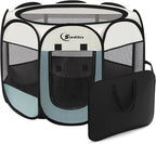 Dog Cat Playpen, Puppy Pet Playpen Indoor by Siedihit
