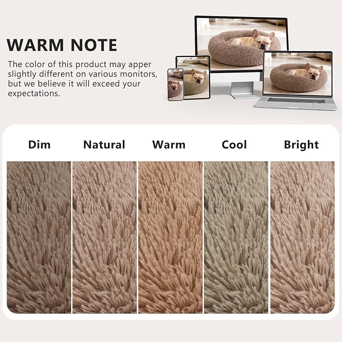 MIXJOY Calming Cat Beds for Indoor Cats, Fluffy Small Cat Cuddler, Anti-Anxiety - Image 7