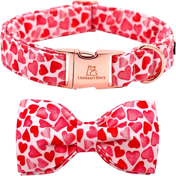 Lionheart Glory Valentine's Day Dog Collar by LionheartGlory