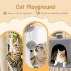 Sweetcrispy 33" Cat Tree Tower for Indoor Cats, Small Cat Scratching Post - Image 4