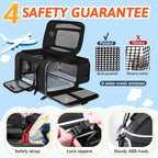 Petskd Top and Side Expandable Pet Carrier 17x12x8.5 Inches JetBlue Frontier - Image 5