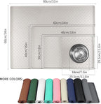 Ptlom Dog Food Mat Anti-Slip Bowl Mats - Image 2
