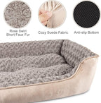 JOEJOY Rectangle Dog Bed for Large Medium Small Dogs - Image 3