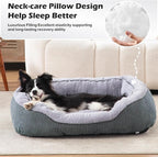 INVENHO Large Dog Beds Large Sized, Washable Orthopedic Warming Soft Sleeping - Image 3