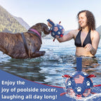 QDAN Dog Toys Soccer Ball with Straps, Durable Balls - Image 3