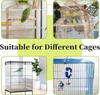Daoeny Bird Cage Seed Catcher, Large Bird Cage Cover, Adjustable Soft Airy - Image 6
