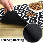 Dog Food Mat 12X20 Inch Pet Feeding Absorbent Mats - Image 5