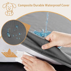 BFPETHOME Outdoor Dog Beds for Large Dogs, Waterproof Dog Bed for Medium - Image 3