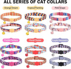 Breakaway Cat Collar with Bell & Cute Pendant, 2 Pack Kitten Collars with - Image 7