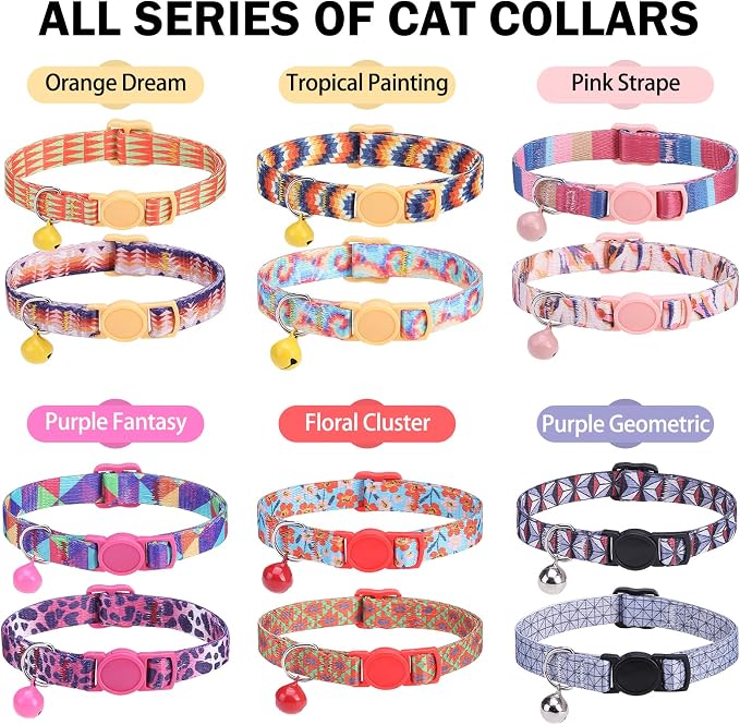 Breakaway Cat Collars for Girl Boy Cats, Spring Summer All Weather Cat Collar - Image 7