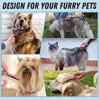 Pet Grooming Brush & Comb Combo, Cat & Dog Brush - Image 7