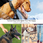 DAGANXI Tactical Dog Collar Leash Set, Adjustable Military Training Nylon Dog - Image 4