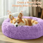 JOLLYVOGUE Calming Dog Bed Medium Size Dog, Anti-Anxiety Donut Medium Pet Bed - Image 4