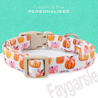 Faygarsle Fall Pumpkin Pattern Dog Collar - Image 2