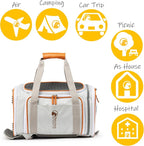 Airline Approved Pet Carrier Backpack Under seat, Soft Unique Dog Purse Travel - Image 7