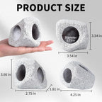 COMSUN 12 PCS Aquarium Decoration Cave Set, Ceramic Fish Tank Hideaway Rock - Image 3