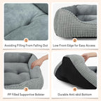 MIXJOY Dog Beds for Medium Dogs Washable, Rectangle Pet Bed Medium Size Dog - Image 4