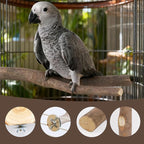 8 PCS Bird Perch Set, Natural Birch Wood Straight & Forked Perches - Image 7