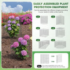 18 PCS Plant Protector from Animals, 6 Pack 12x12 Inch Metal Plant Cages - Image 3