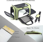 Soft Sided Carrier for Small Medium Cats Dogs, Removable Pad Collapsible Travel - Image 5