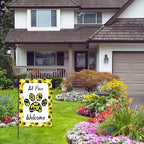 ALL Paws Welcome Garden Flag, Welcome to Cute Dog House Vertical Double Sided - Image 5