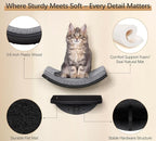 2-Piece Cat Wall Steps with Grey Felt Pads, Floating Cat Wall Perches and - Image 3