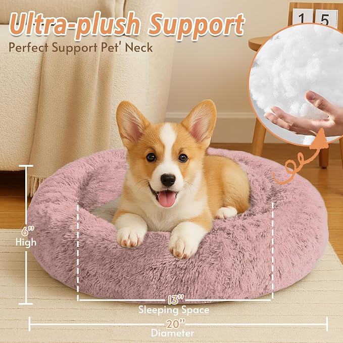 JOLLYVOGUE Calming Small Dog & Cat Bed - Image 5