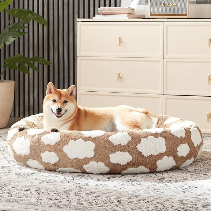 JOEJOY Donut Small Dog Bed, Round Cat Beds - Image 8