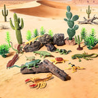 32Pcs Desert Reptiles Animals Figures Toys School Projects Diorama Kit Lizard - Image 5