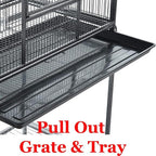 64" Extra Large Tight 1/2-Inch Bar Spacing Wrought Iron Flight Canary Parakeet - Image 6