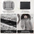 JOEJOY Small Dog Bed for Small Dogs, Washable Orthopedic Premium Soft Corduroy - Image 3