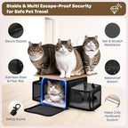 Top and 2 Sides Expandable Pet Carrier 17x11x9.5, TSA Airline Approved Small - Image 5