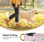 Cotton Handmade Dog Collar Cute and Distinctive Patterns Purple Flower - Image 6