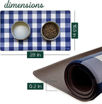 CROXTON & CO. Non-Slip Faux Leather Pet Feeding Mat - Image 2