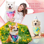 200 Pcs Tie Dye Dog Bandanas Bulk Pet Bibs Colorful Triangle Scarf Tie Dye Pet - Image 5