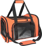 Soft Sided Carrier for Small Medium Cats Dogs, Removable Pad Collapsible Travel by NextFri