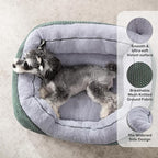 INVENHO Small Dog Bed Washable Orthopedic Calming Warming Durable Pet Bed - Image 2