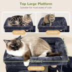 Globlazer Corner Cat Tree 66 inch Multi-Level Climbing Tower Kitty Condos Cat - Image 2