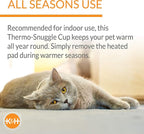 K&H Pet ProductsHeated Cat Bed Indoor, Thermo-Snuggle Cup Bomber Soft Heated - Image 8