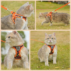 SCENEREAL Fall Thanksgiving Cat Harness and Leash Set Escape Proof, Soft Mesh - Image 5