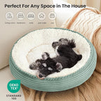 Love's cabin Round Donut Cat and Dog Cushion Bed, 25in Pet Bed - Image 6