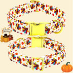 Thanksgiving Dog Collar, Turkey Dogs Collars Bow Tie Pet Collar Adjustable Pet - Image 4