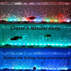 LED Aquarium Light, 19.5 inches Fish Tank Light RGB Color Underwater light - Image 7
