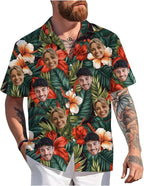 Custom Hawaiian Shirt with Face Photo Picture by GLOXO