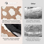 JOEJOY Donut Large Dog Bed, Cute Round Calming Dog Bed - Image 3