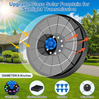 Solar Fountain Pump with 3 Spray Height Adjustments, Upgraded Glass Solar Bird - Image 5