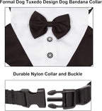 ADOGGYGO Formal Dog Tuxedo Wedding Puppt Bandana Collar - Image 5