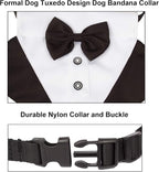 ADOGGYGO Formal Dog Tuxedo Wedding Pet Bandana Collar - Image 5