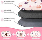 Cat Food Mat 24''x16'', Absorbent Cat Mats - Image 2