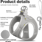Fida Comfy Dog Harness with Leash, Cat Vest Harness Escape Proof, Breathable - Image 2